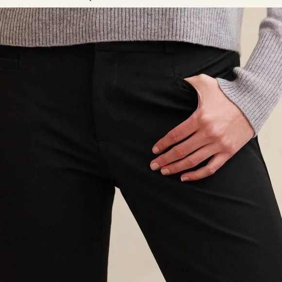 Black “Curvy Sloan” Slim Ankle Pants  { Banana Republic Factory } - Picture 2 of 12